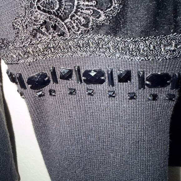 Chico's Black Embellished Blazer - Picture 8 of 12